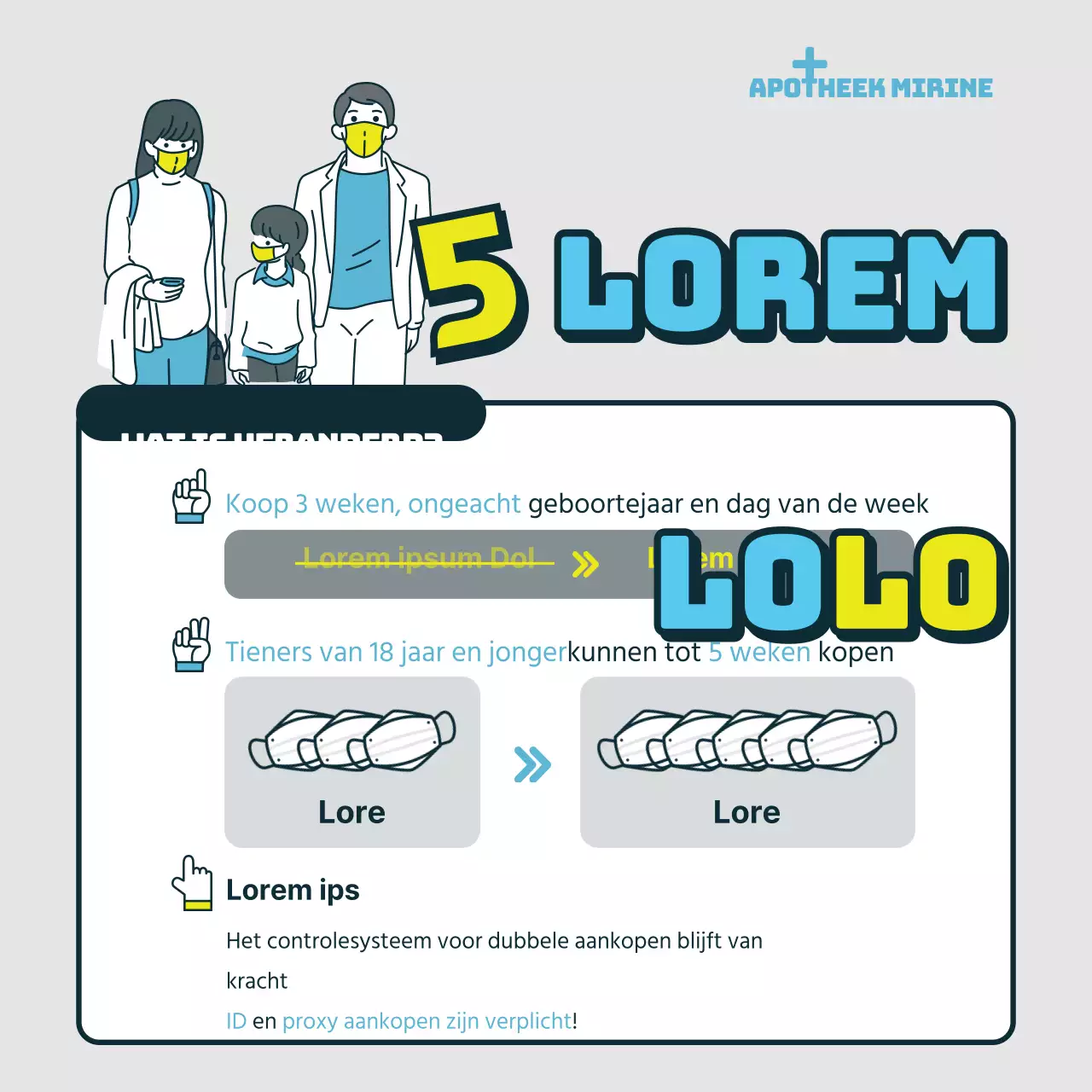 Intrekking van deel 5 van openbare maskers