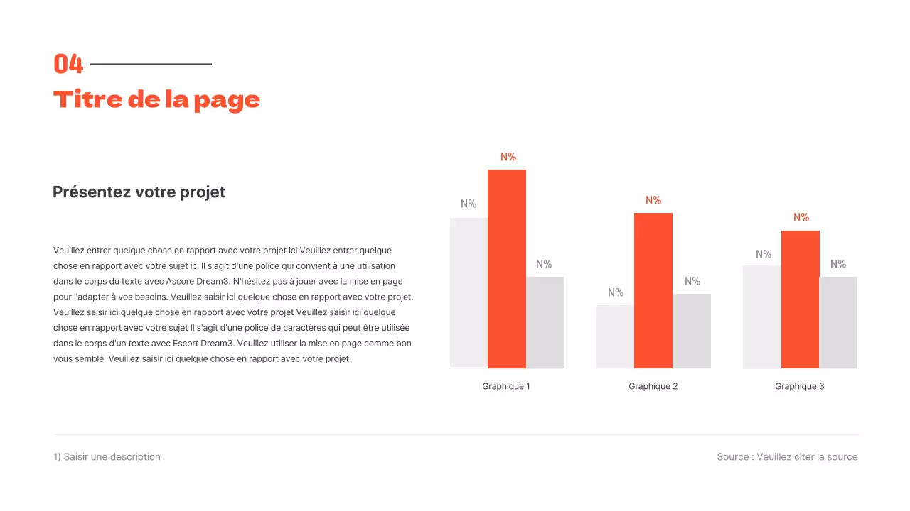 Des présentations propres