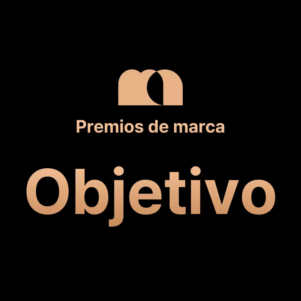 Promocione sus premios con un logotipo y texto en dorado y negro