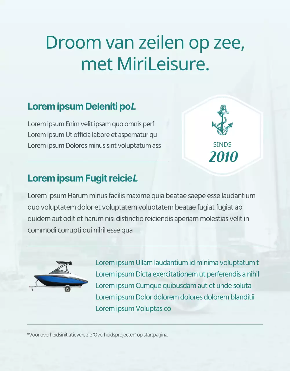 Eenvoudige lichtblauwe en groene boekingsgids voor jachtbrevetten