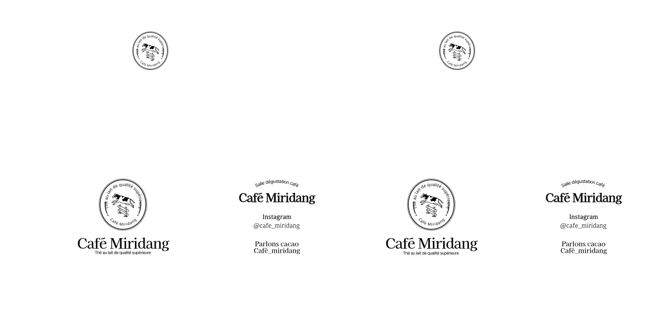 Logo simple en forme d'emblème circulaire pour l'information et la promotion des cafés