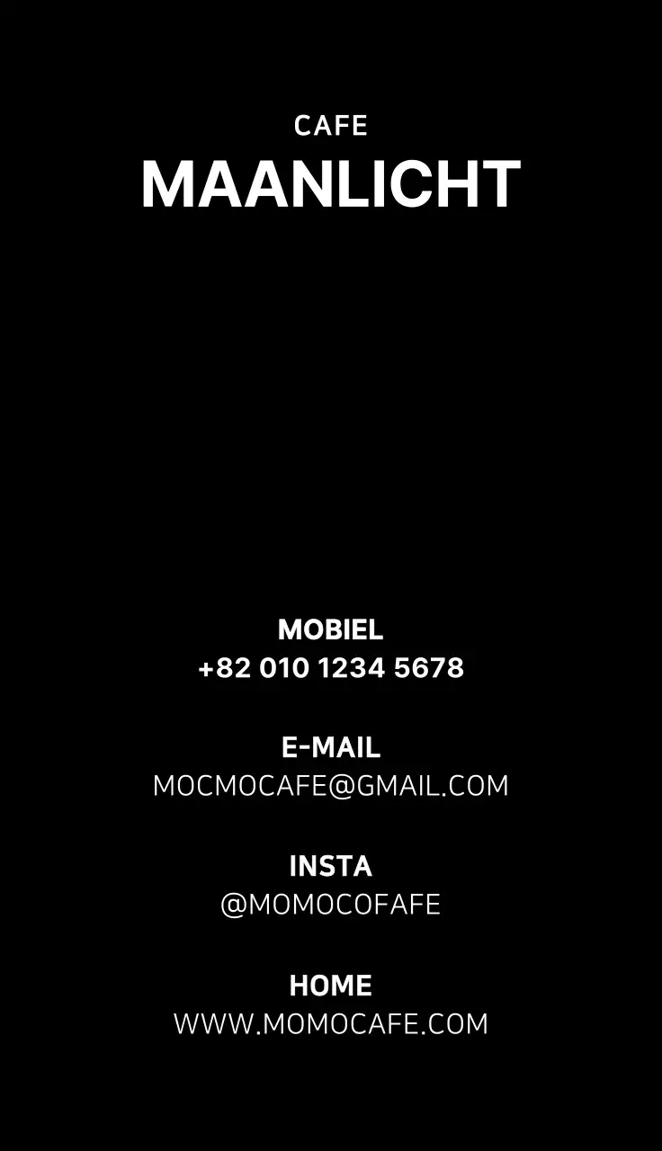 Koffie Illustratie Eenvoudig koffie illustratie visitekaartje voor cafe