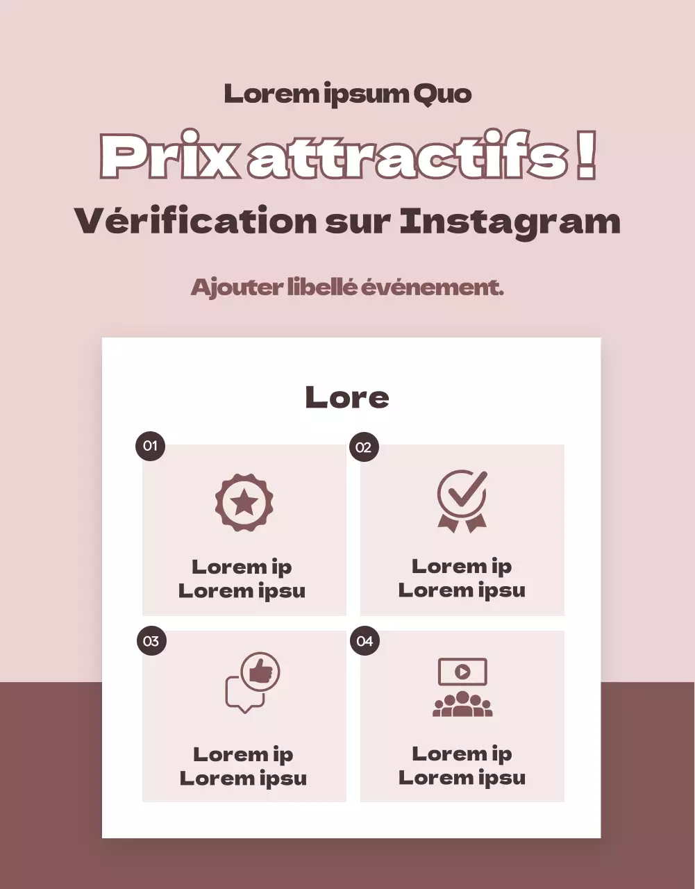 Pink and clean concept reviewEvènements