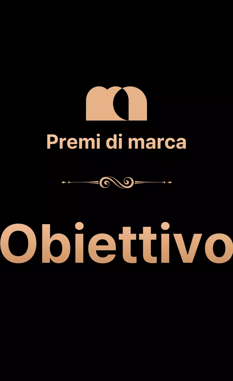 Promuovete i vostri premi con un logo e un testo in oro e nero