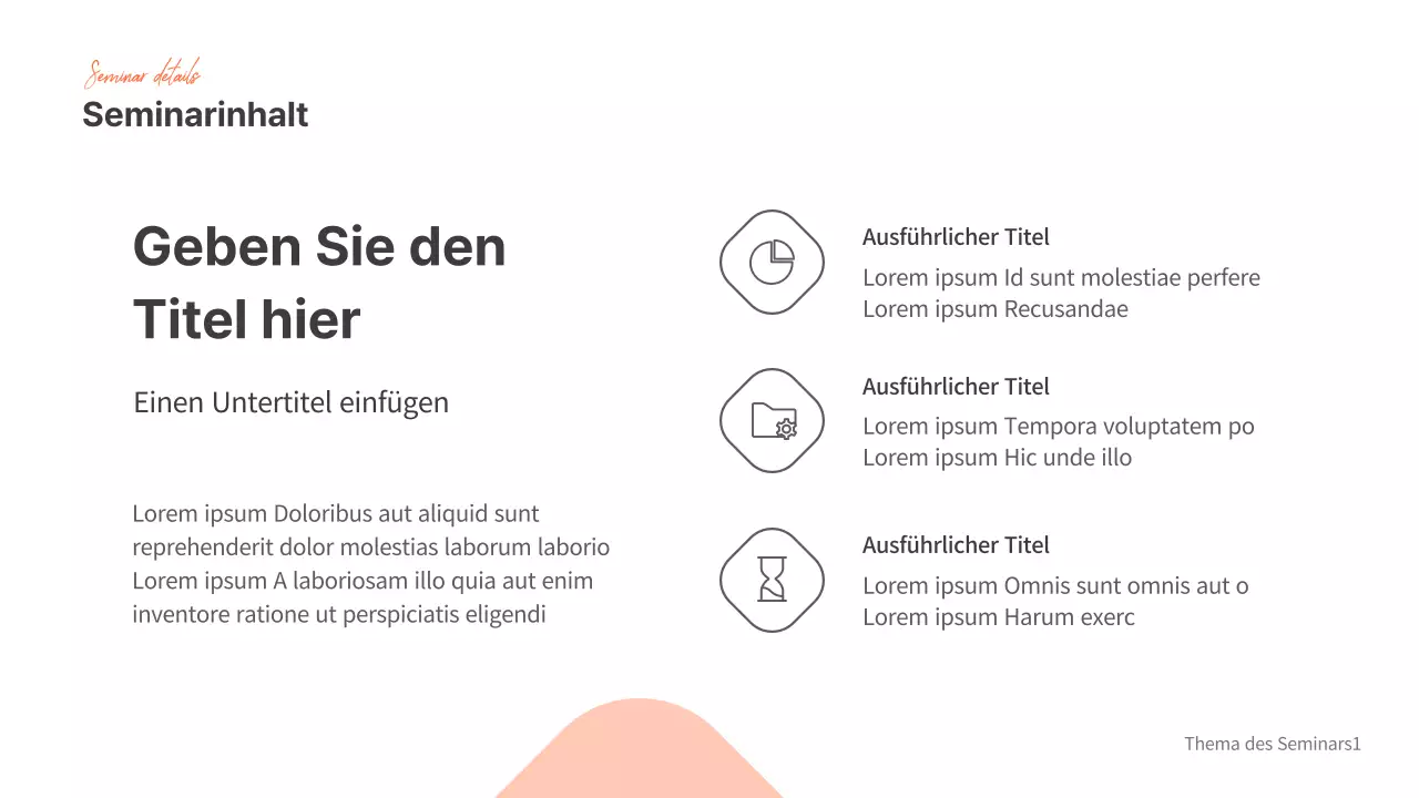 Präsentationen für Seminare