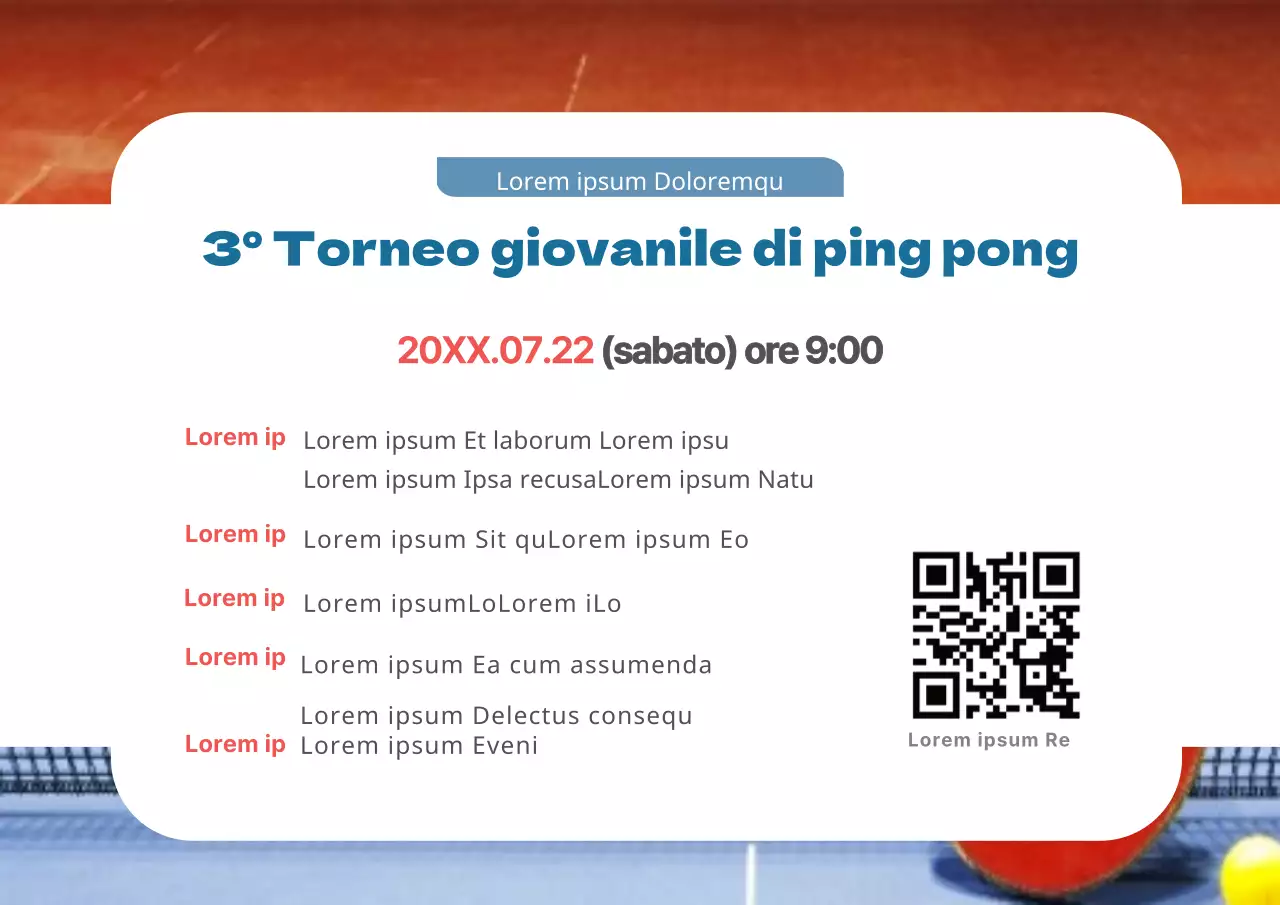 Torneo giovanile di tennis da tavolo