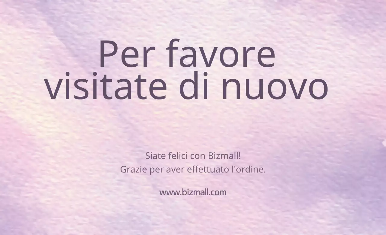 Vi invitiamo a visitarci di nuovo