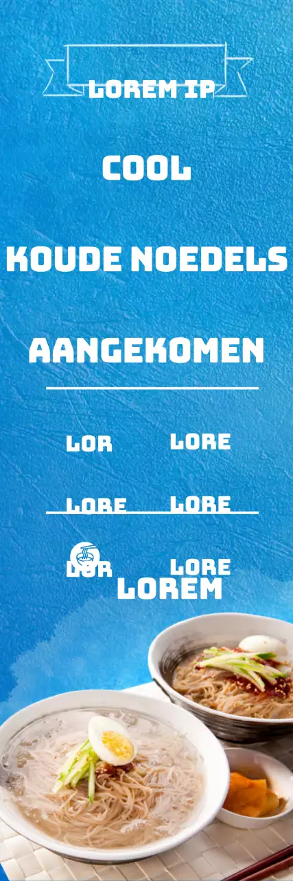 Koele, koude noedels