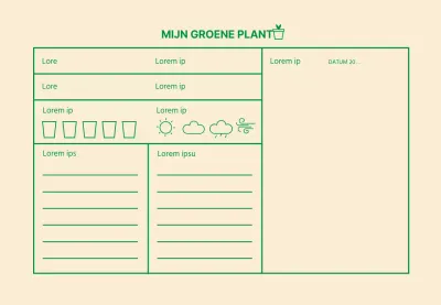 Groen pictogram Eenvoudige geschiedenis