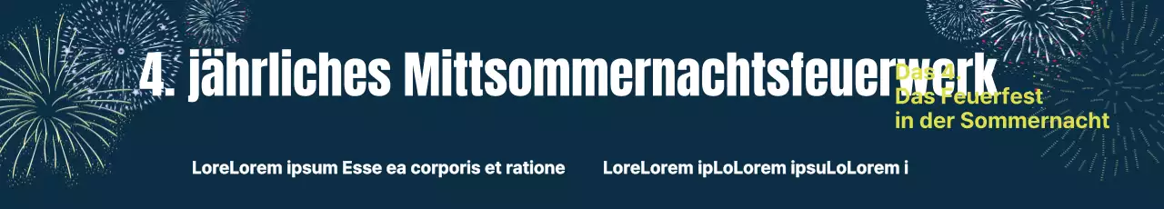 Mittsommernachtsfeuerwerk