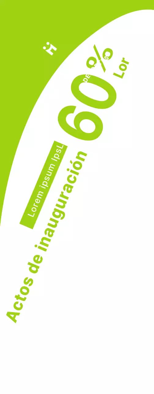 Un concepto limpio en blanco y verde lima para anunciar y promocionar eventos de venta libre de ropa deportiva.