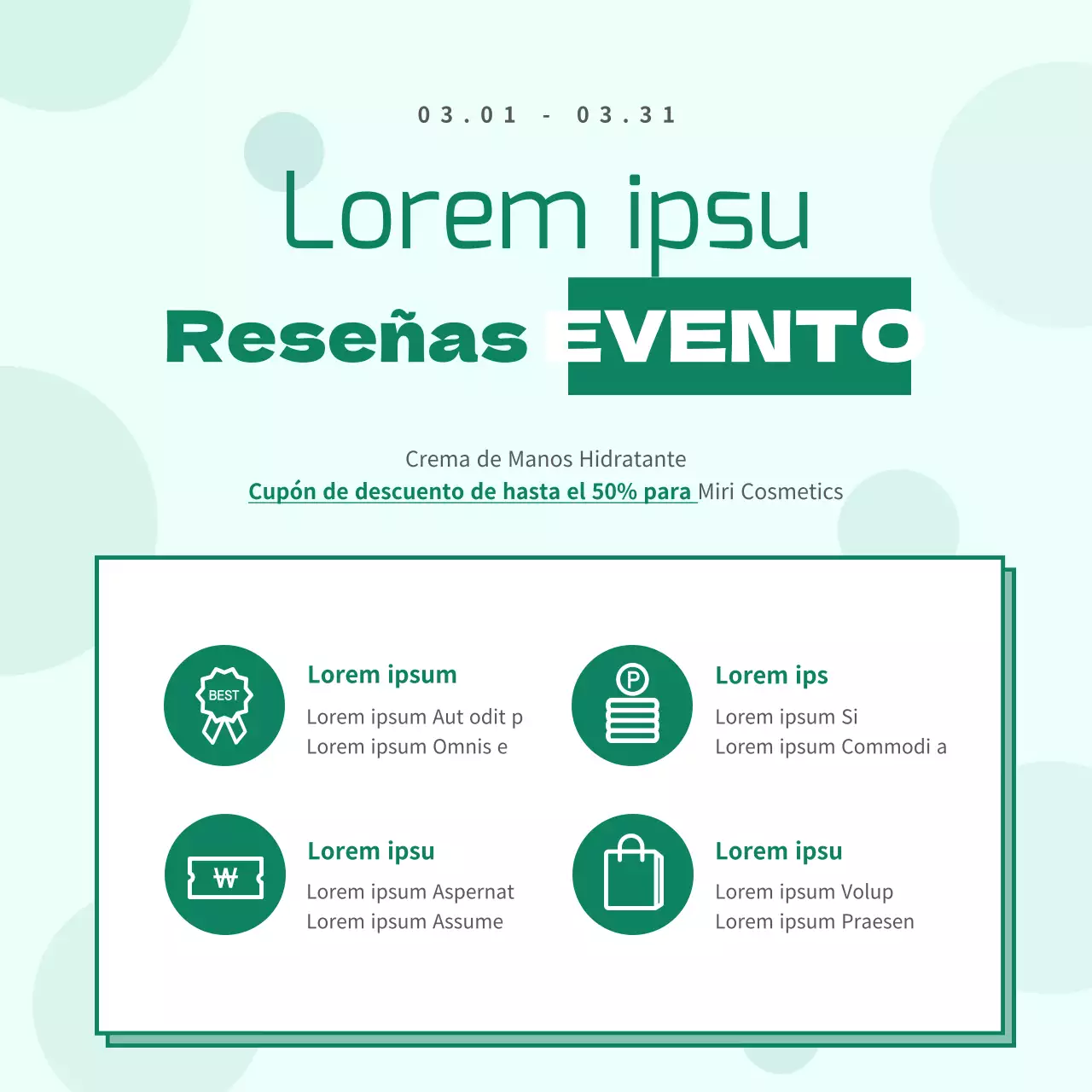 Eventos de revisión