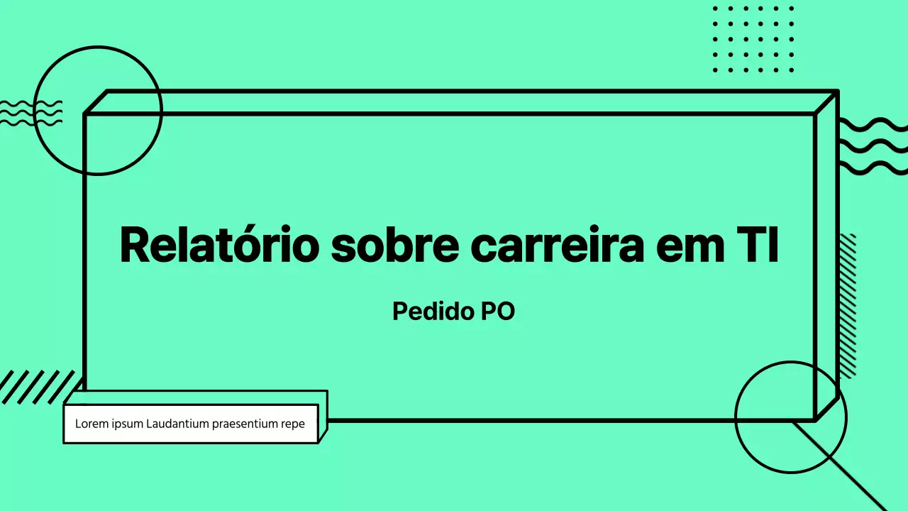 Relatórios de exploração de carreira coloridos e com contornos