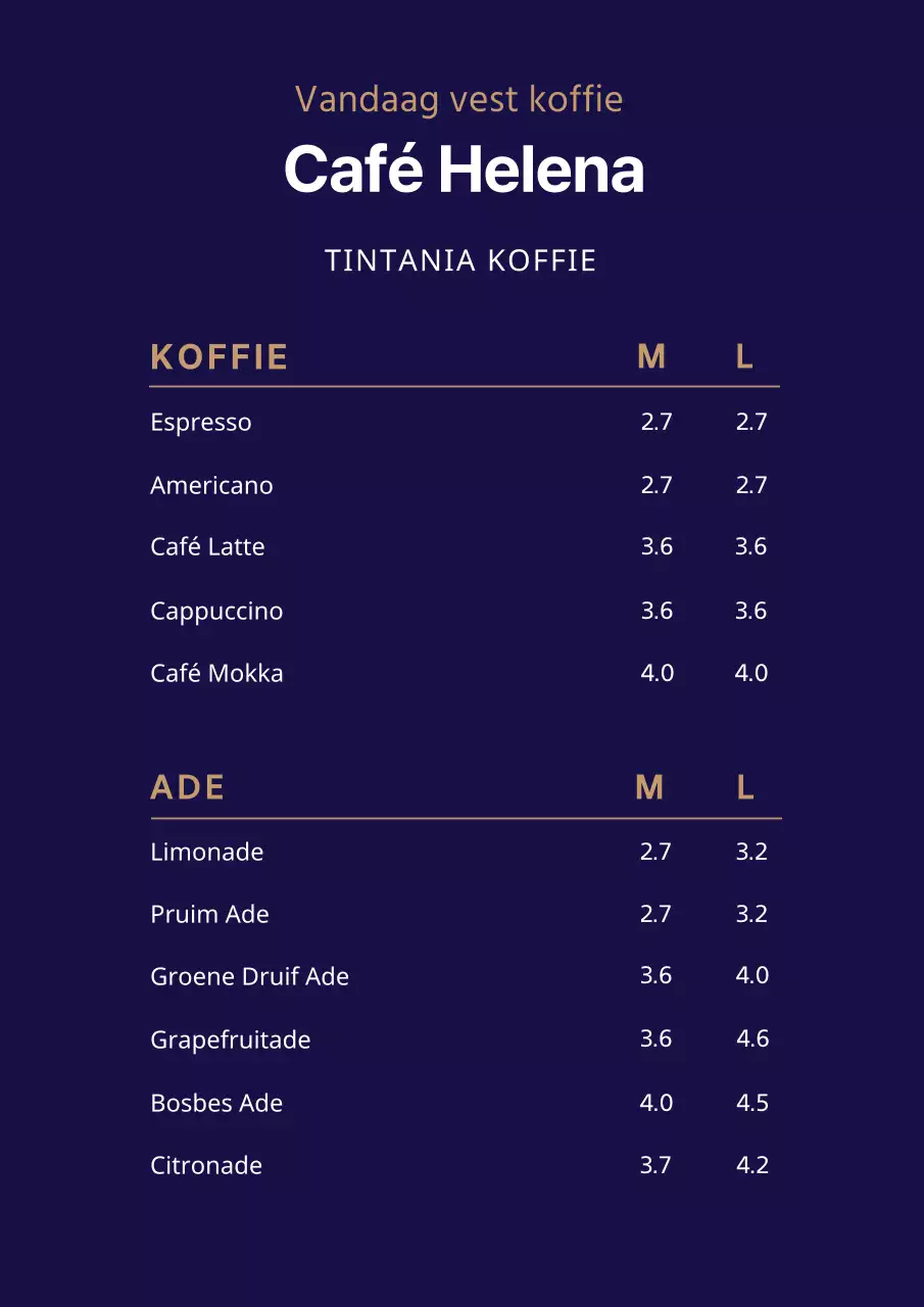 42610_Café Menubord