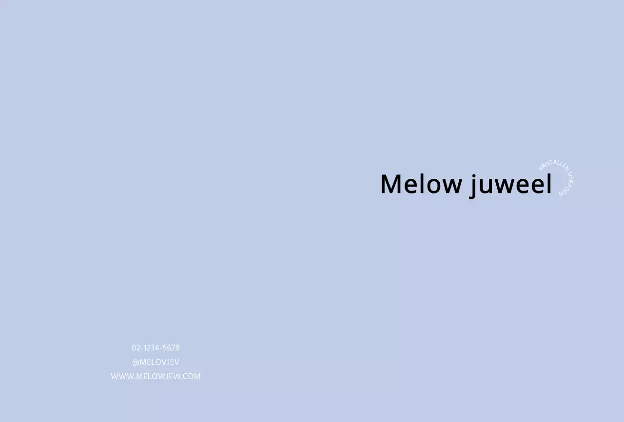 Lichtblauwe Eenvoudige Juwelen Garantiekaart Ansichtkaart