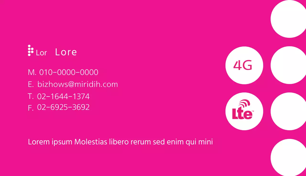 Biglietto da visita aziendale BizHouse