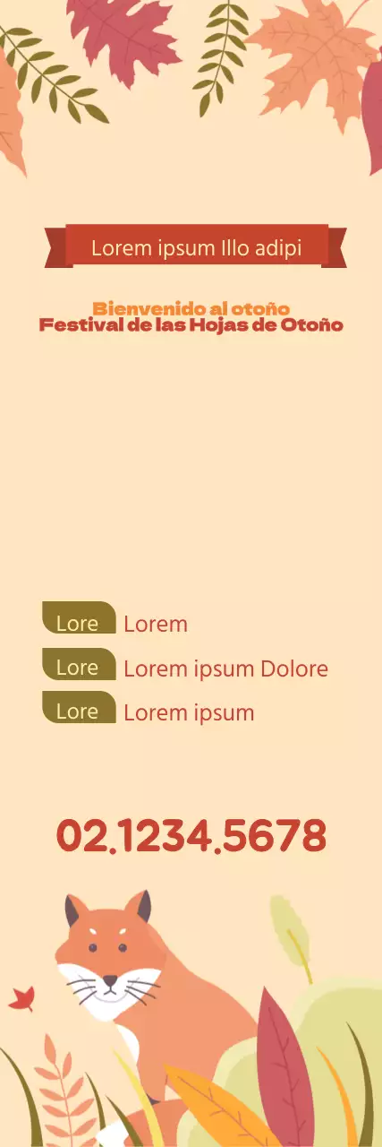 Festival del follaje otoñal_Bandera de serie