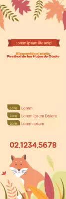 Festival del follaje otoñal_Bandera de serie