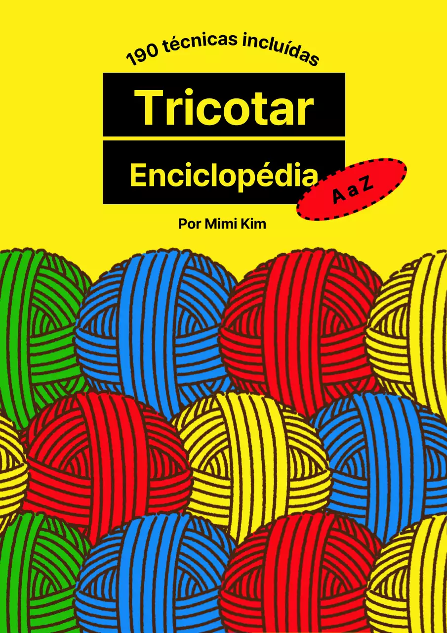 Sobre o tricotar à mão colorido com conceitos de fios coloridos