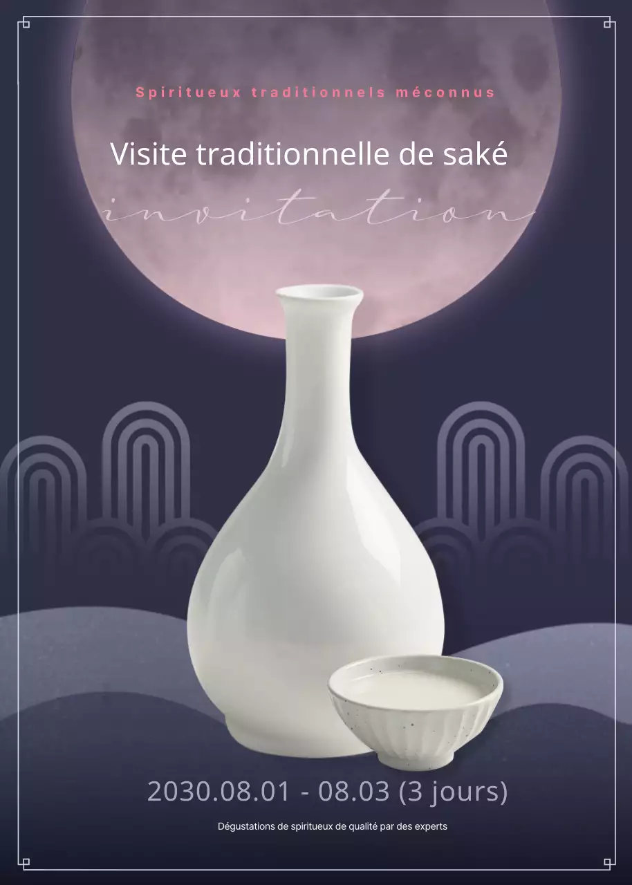Atmosphère nocturne Thème traditionnel des boissons alcoolisées
