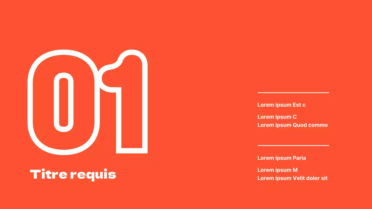 Des présentations propres