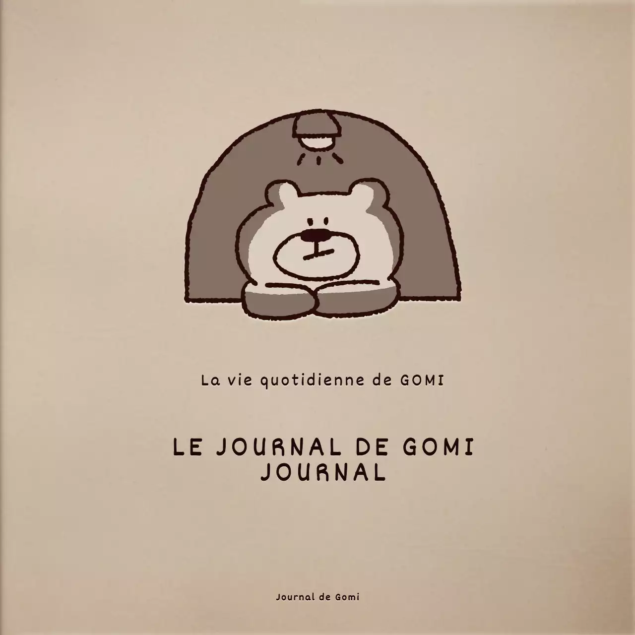 Illustration d'un ours brun mignon paquet d'agenda