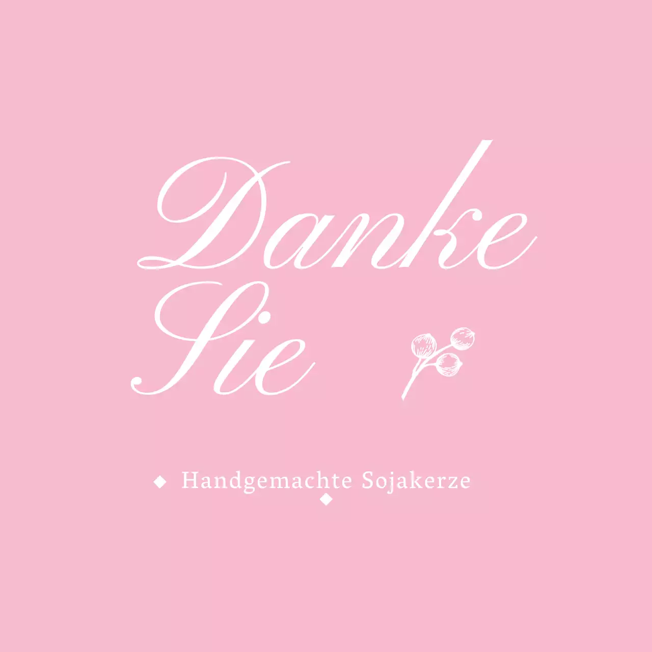 Handgemachte Sojakerze