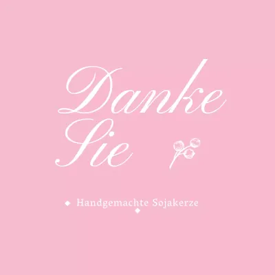 Handgemachte Sojakerze