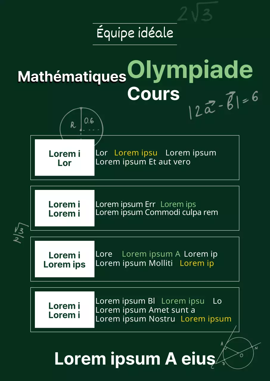 Recrutement de l'école Green Maths