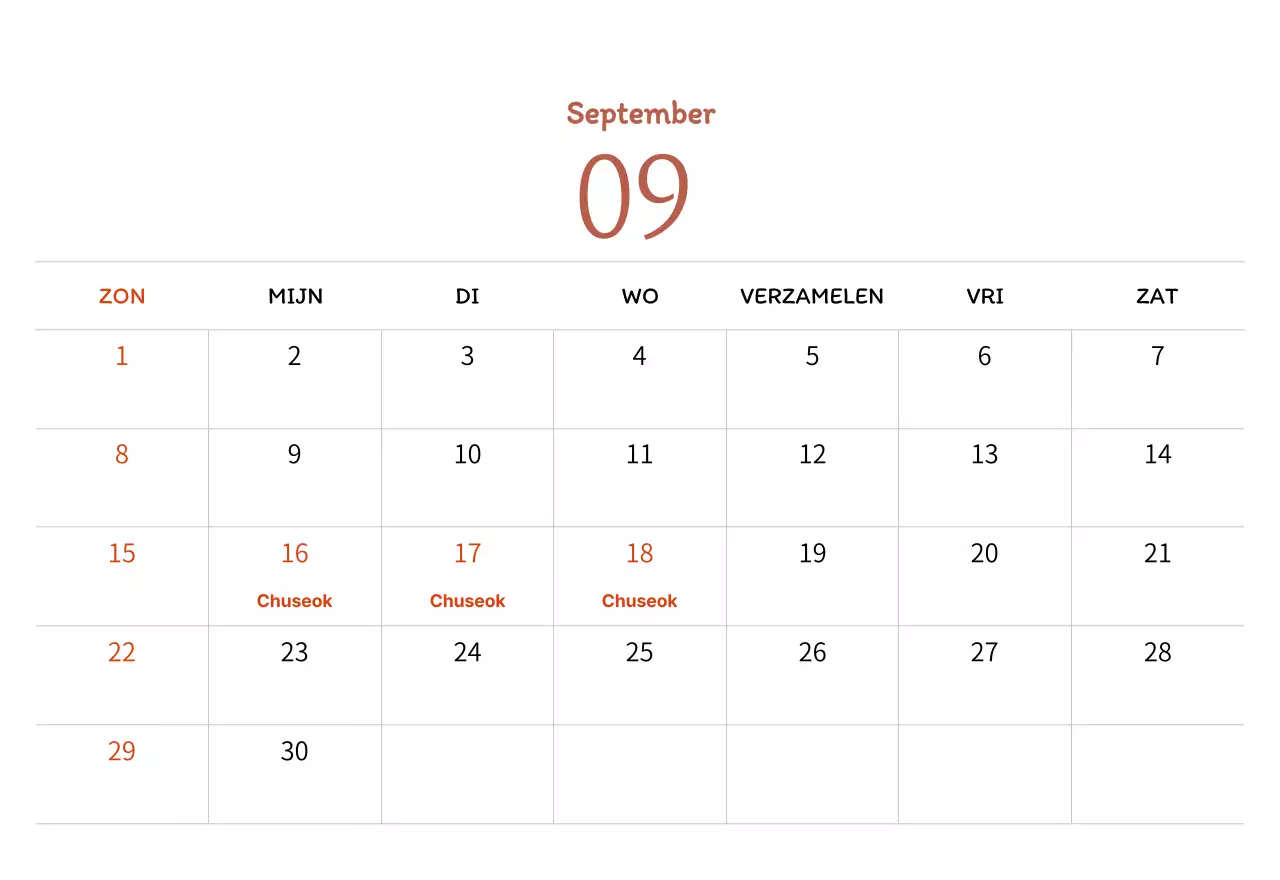 Stempelillustraties met een warm concept