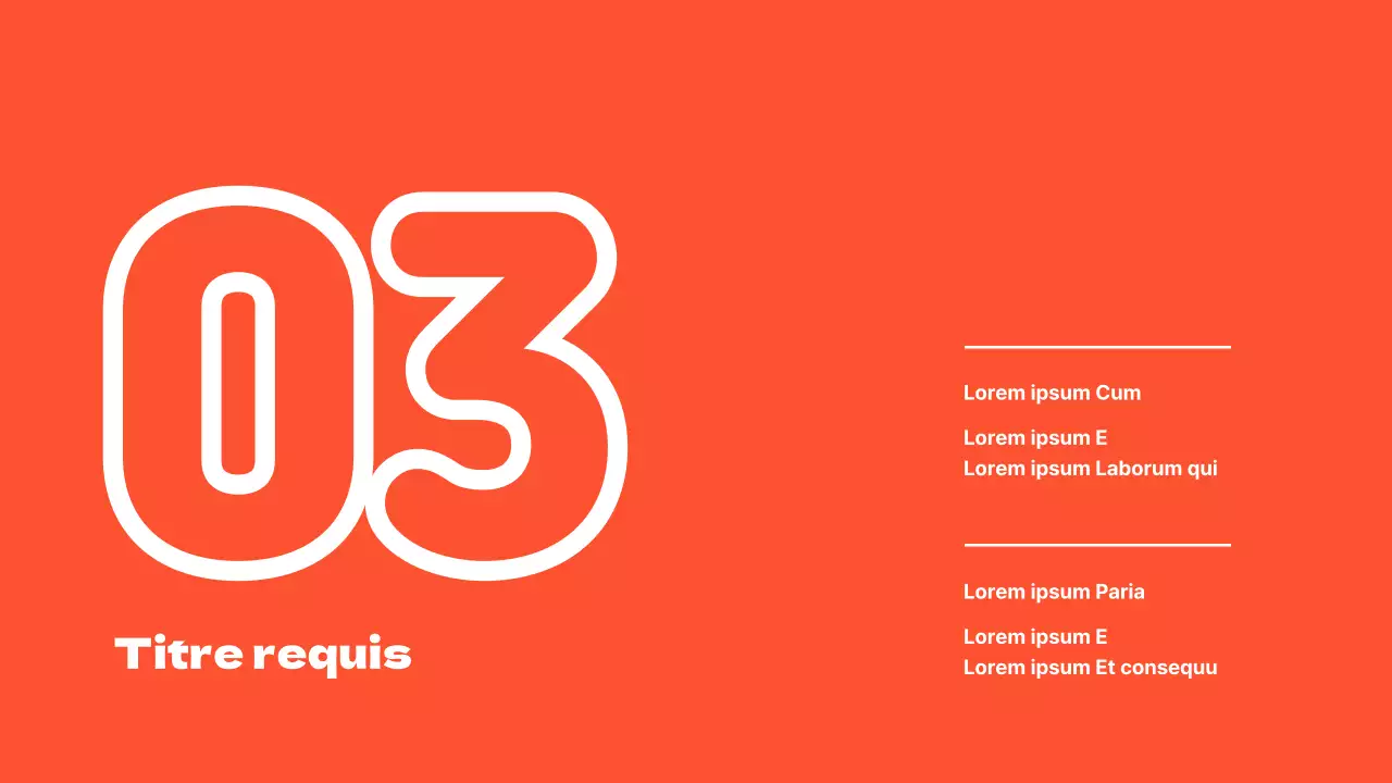 Des présentations propres