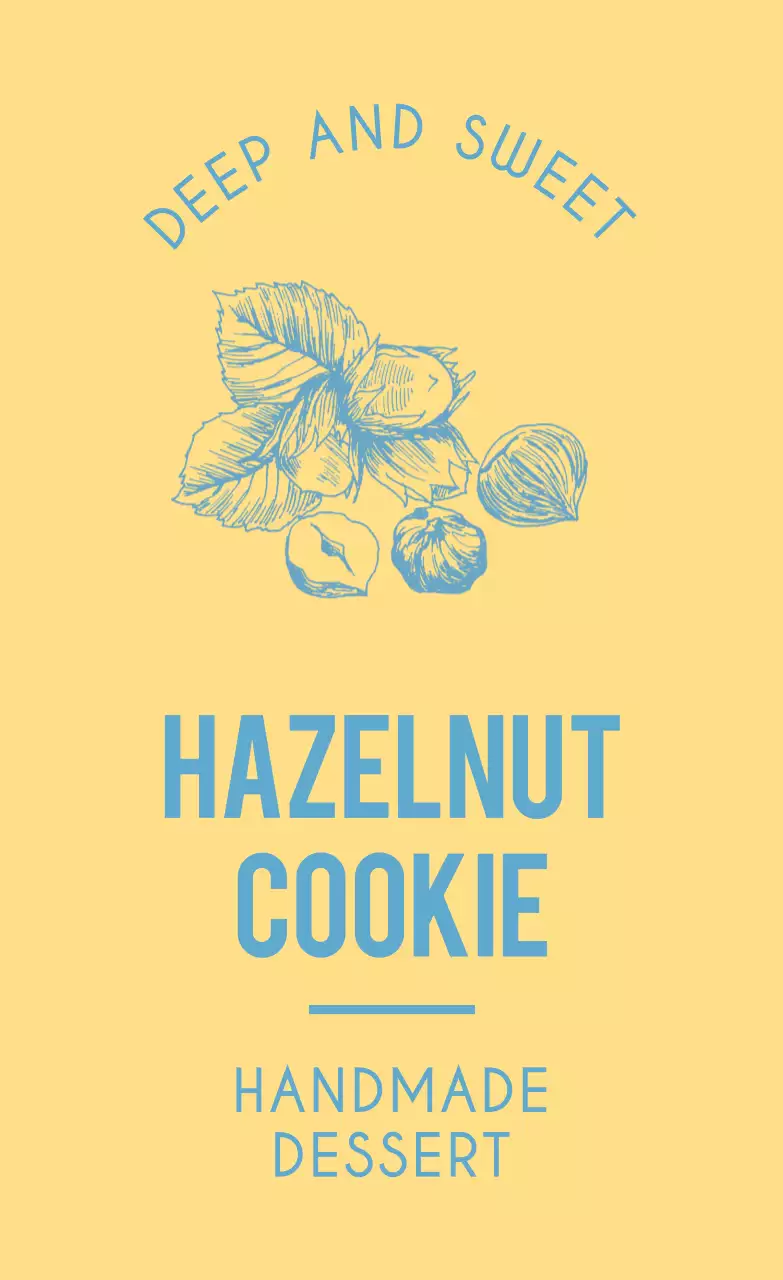 ピンクと黄色のヴィンテージなフルーツのスケッチが描かれた手作りのクッキーデコレーション用