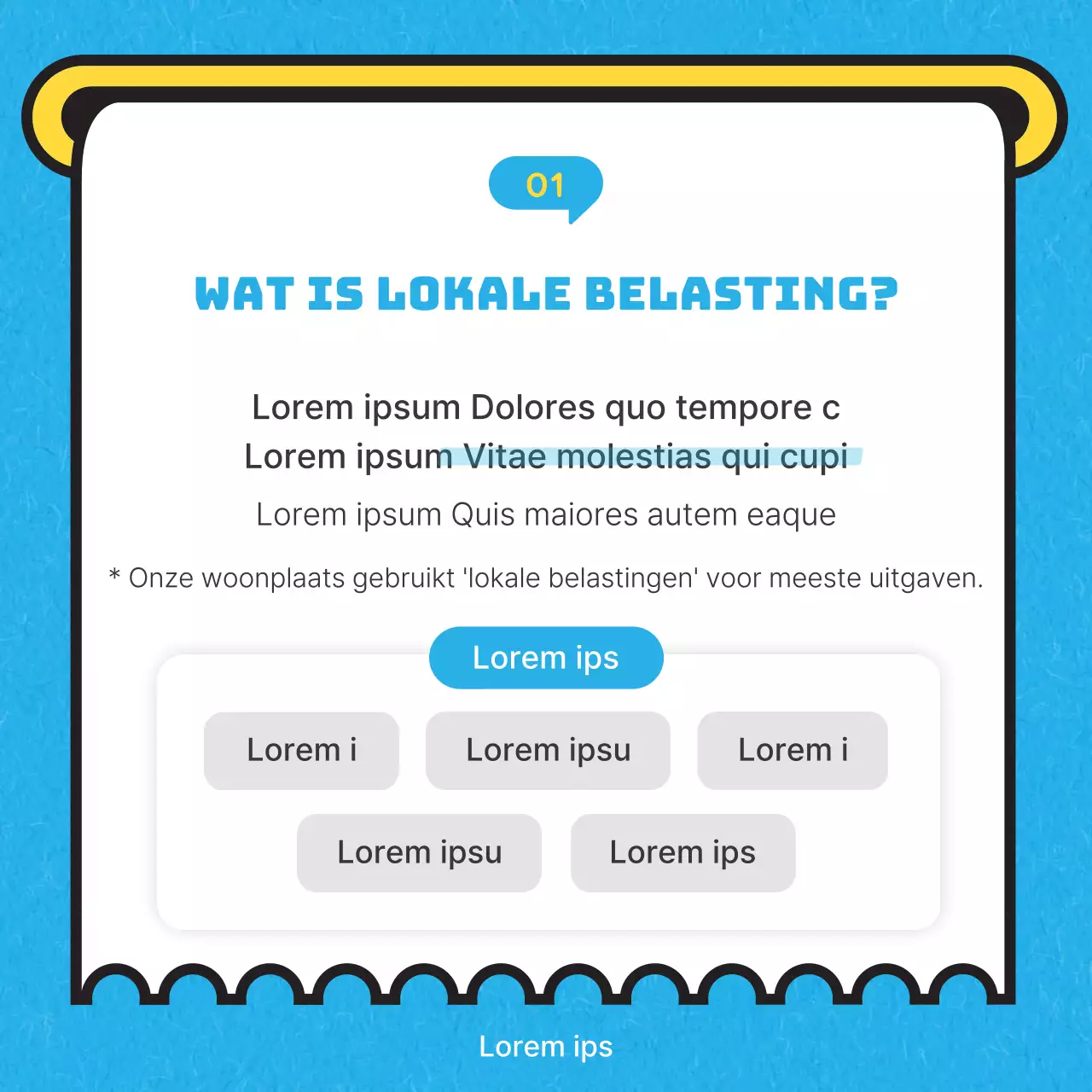 Hemelsblauwe illustratie van lokale belastingkaartNieuws