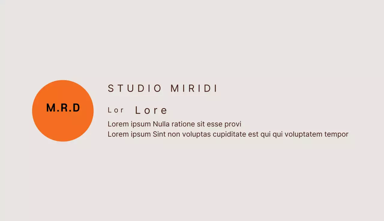 Studio entouré d'orange