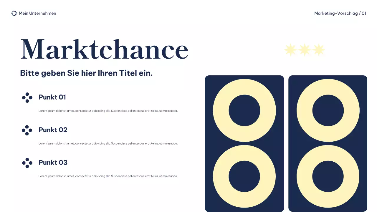 navy modern marketing proposal document