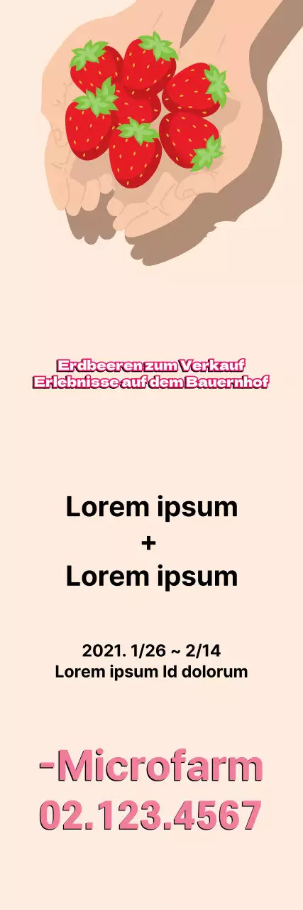 Erlebnis Erdbeerfarm Beige