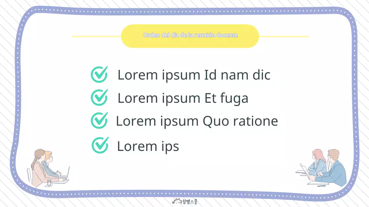 Púrpura, pulcra reunión de profesores