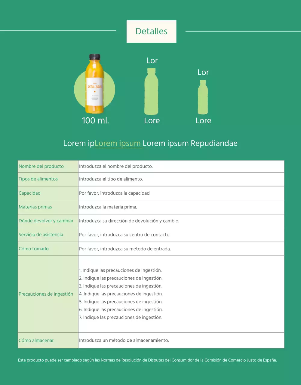 Una llamada a la acción para una bebida sana, ecológica y de la granja a la mesa
