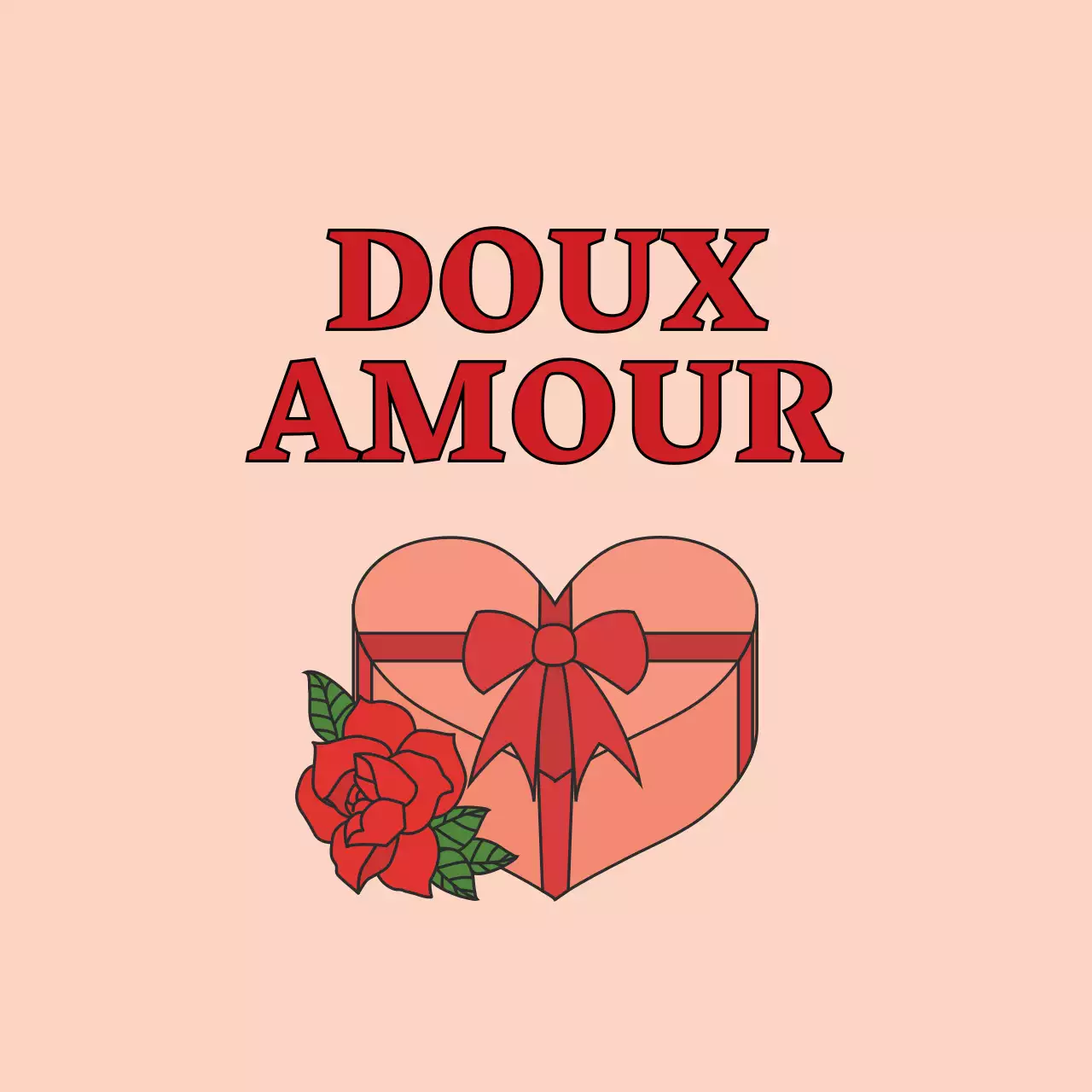 Illustration rose kitsch événement blanc jour étiquette