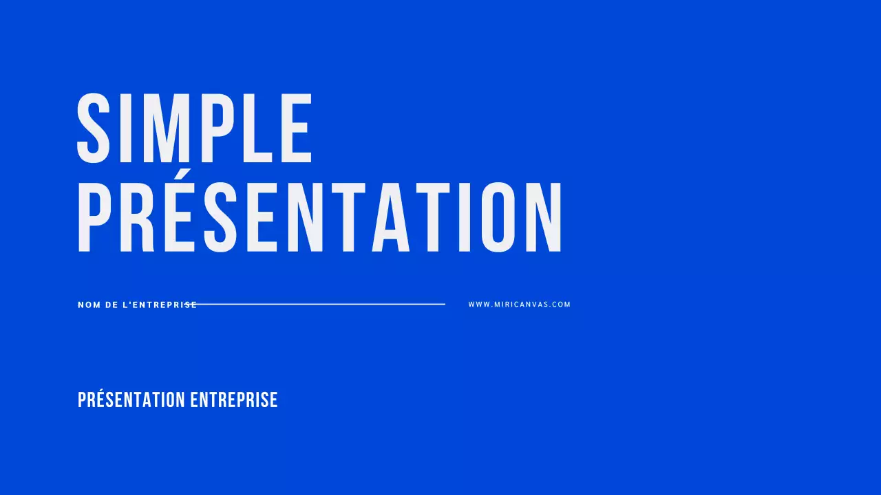 Présentation de base