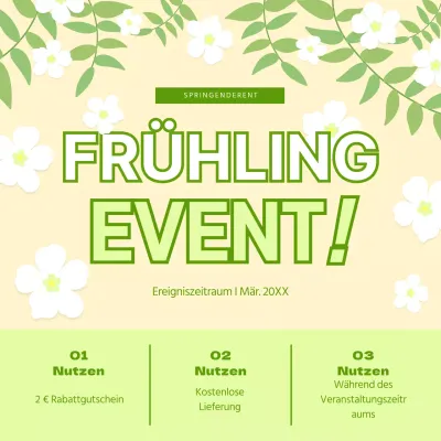 Veranstaltungen im Frühjahr