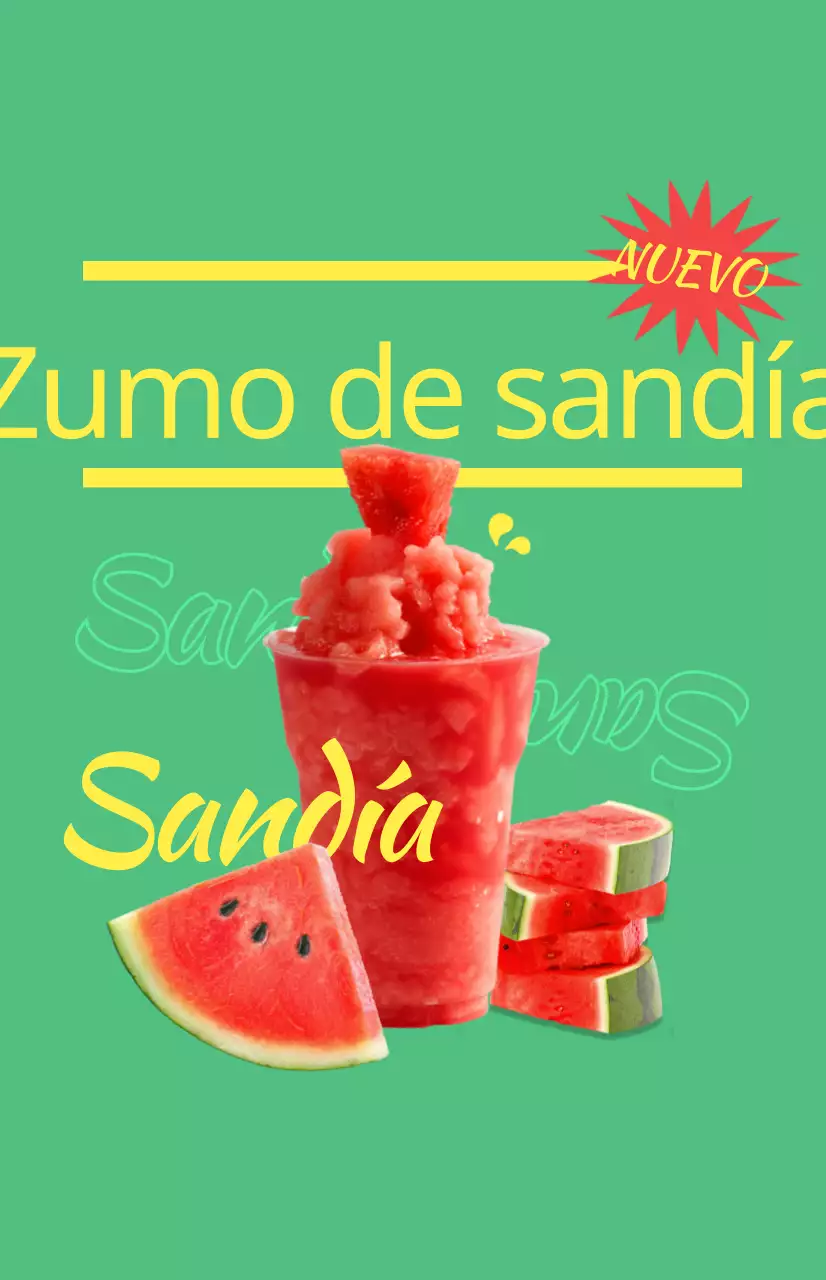 Promocione el menú de su cafetería con coloridas imágenes ilustradas de bebidas y texto