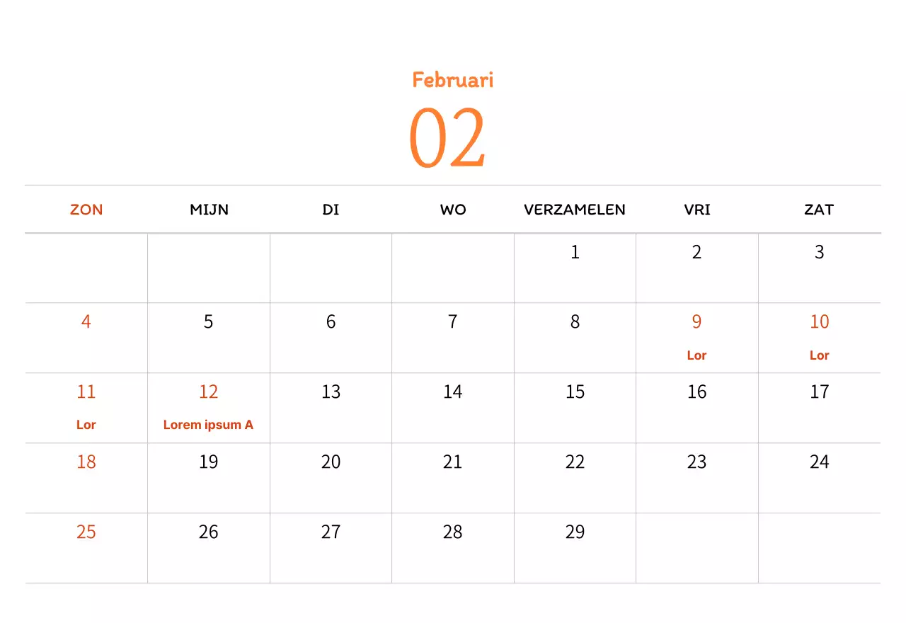 Stempelillustraties met een warm concept