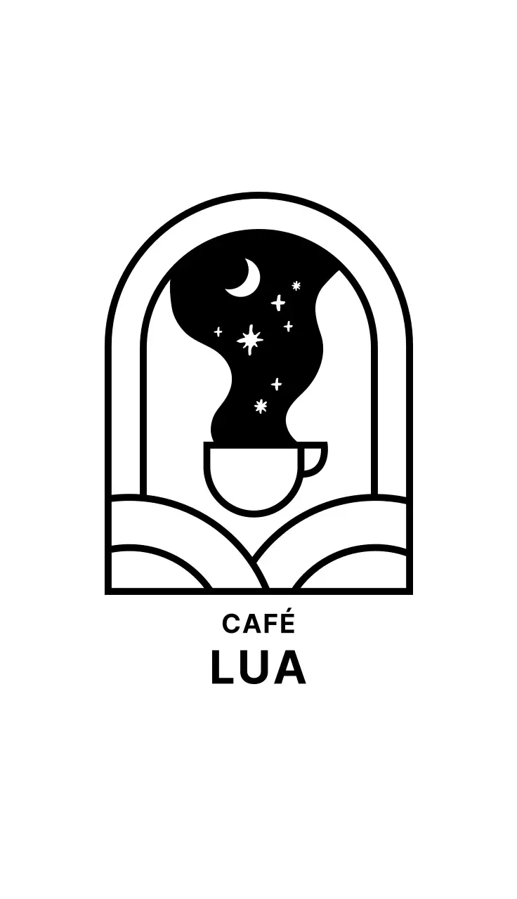 Ilustração de café Cartão de visita simples com ilustração de café para cafetaria