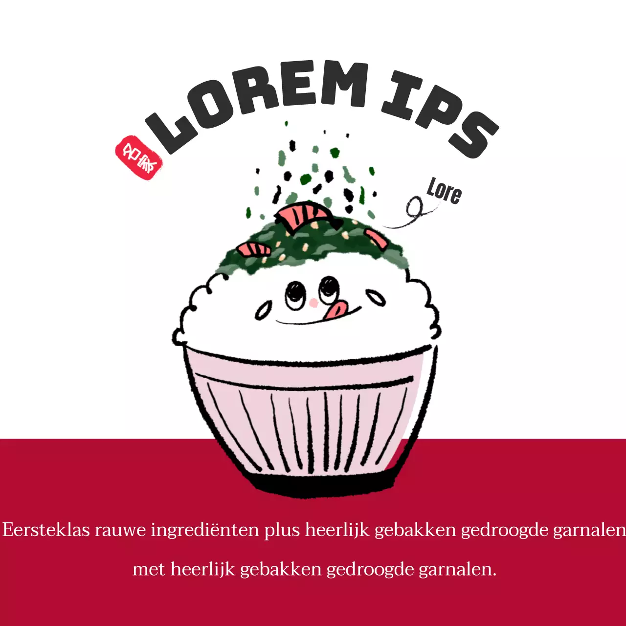 Gedroogde Garnalen Kim Javan Cirkel Sticker