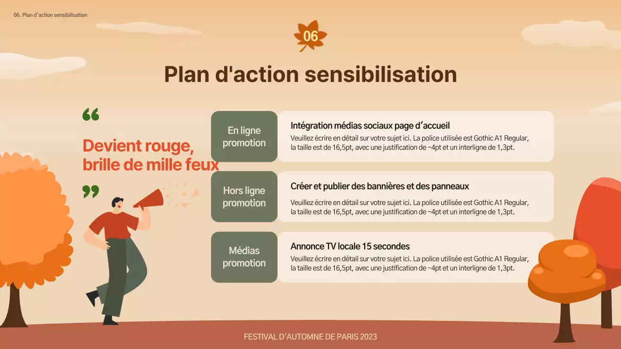 Prospectus du festival d'automne Brown and Natural