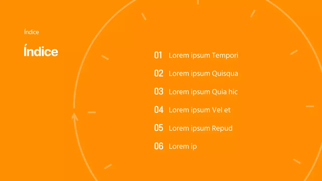 Tema del taller de gestión del tiempo en naranja