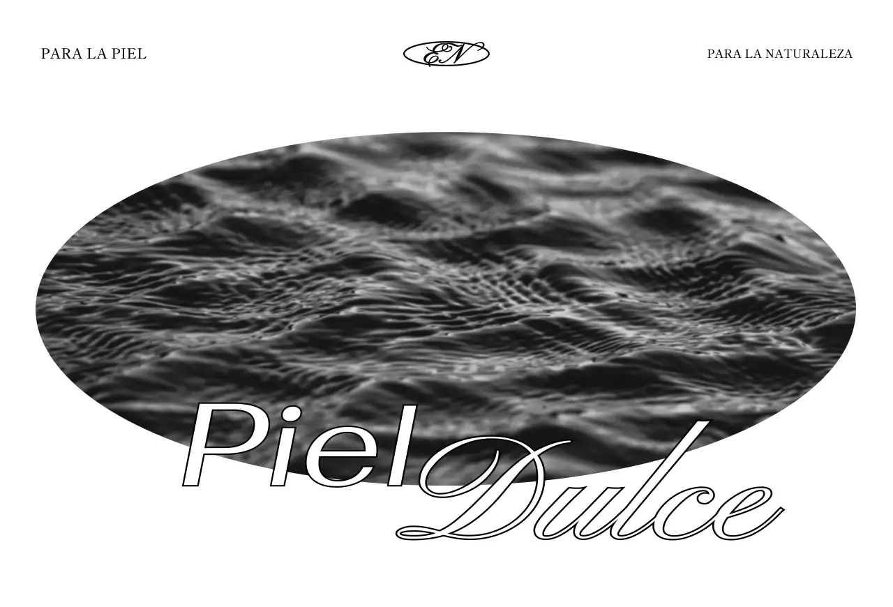 Lujoso concepto de tarjeta de agradecimiento para una marca de cosméticos con cosméticos blancos y negros y una foto del océano.