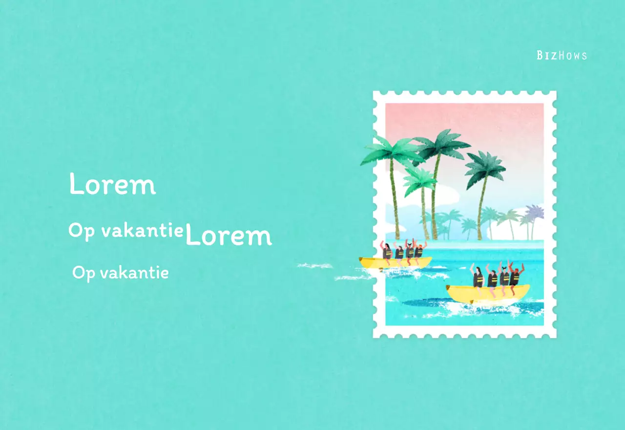 Stempelillustraties met een warm concept