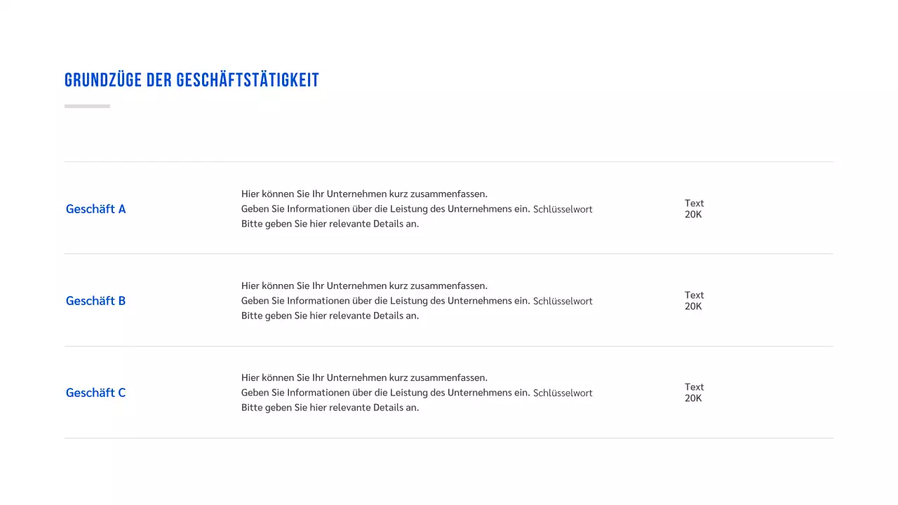 Grundlegende Präsentation